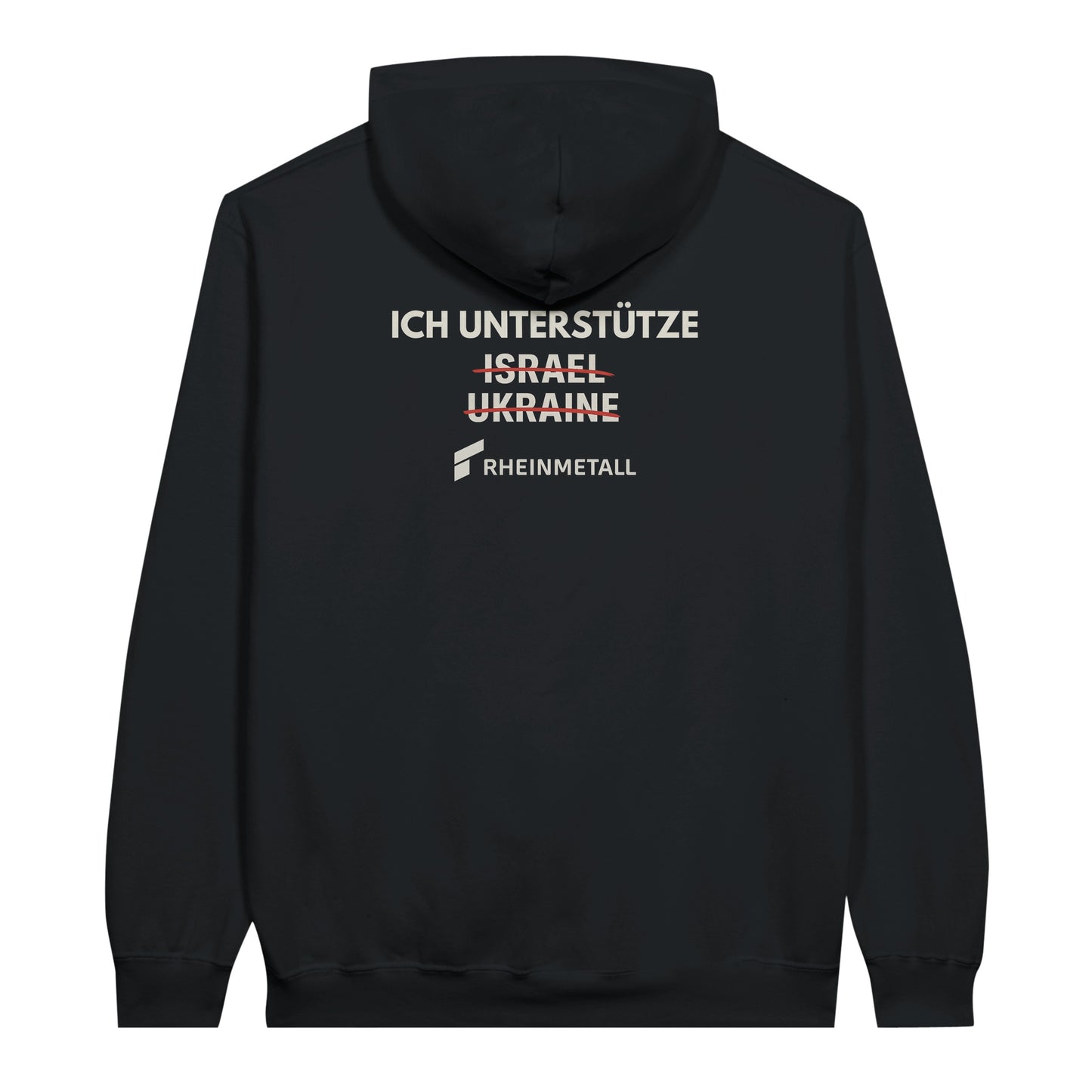 "Ich unterstütze Rheinmetall" Hoodie